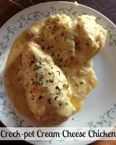 Crock-Pot Cream Cheese Chicken - Singing Through the Rain