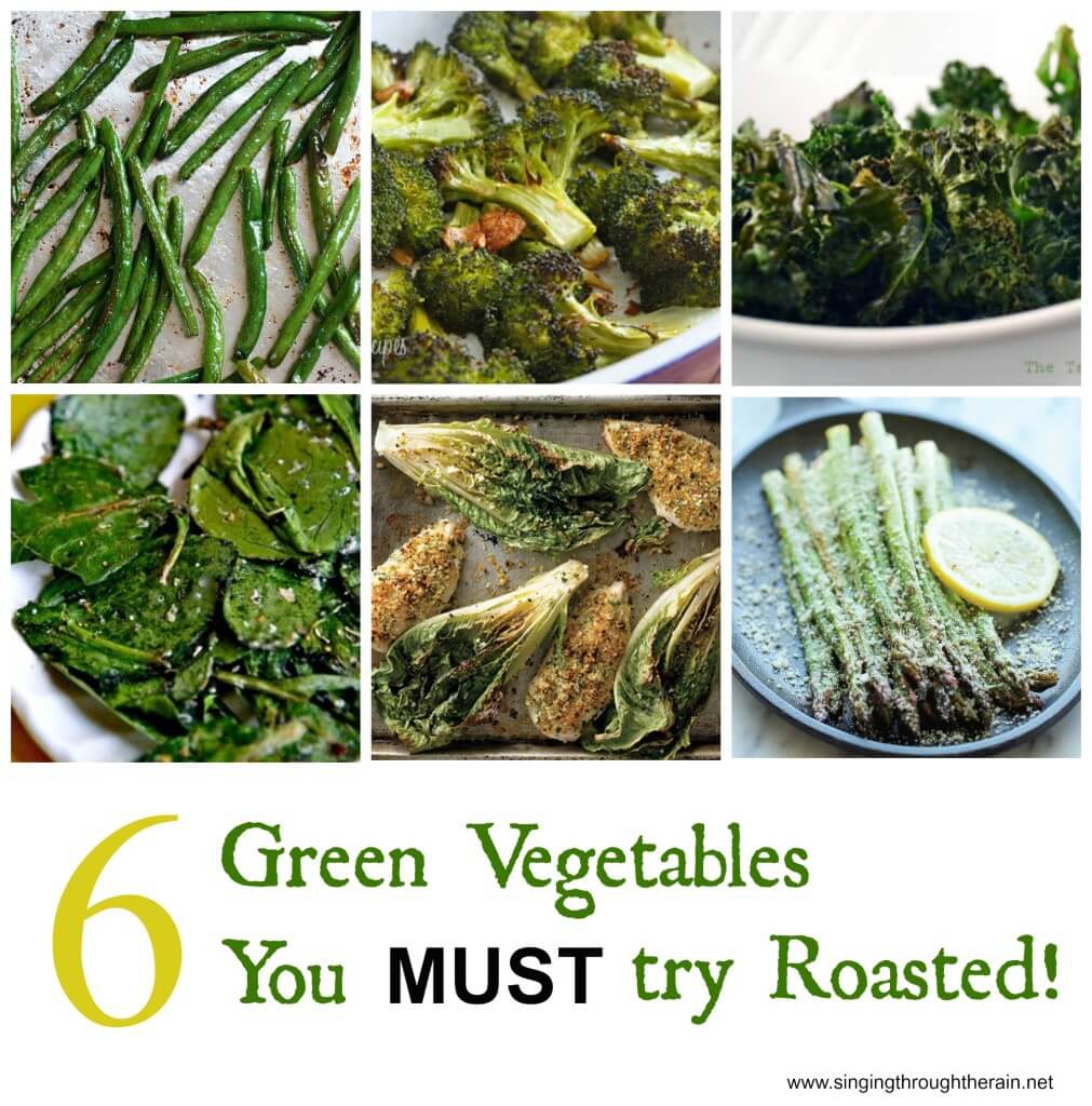 roasted green vegetables