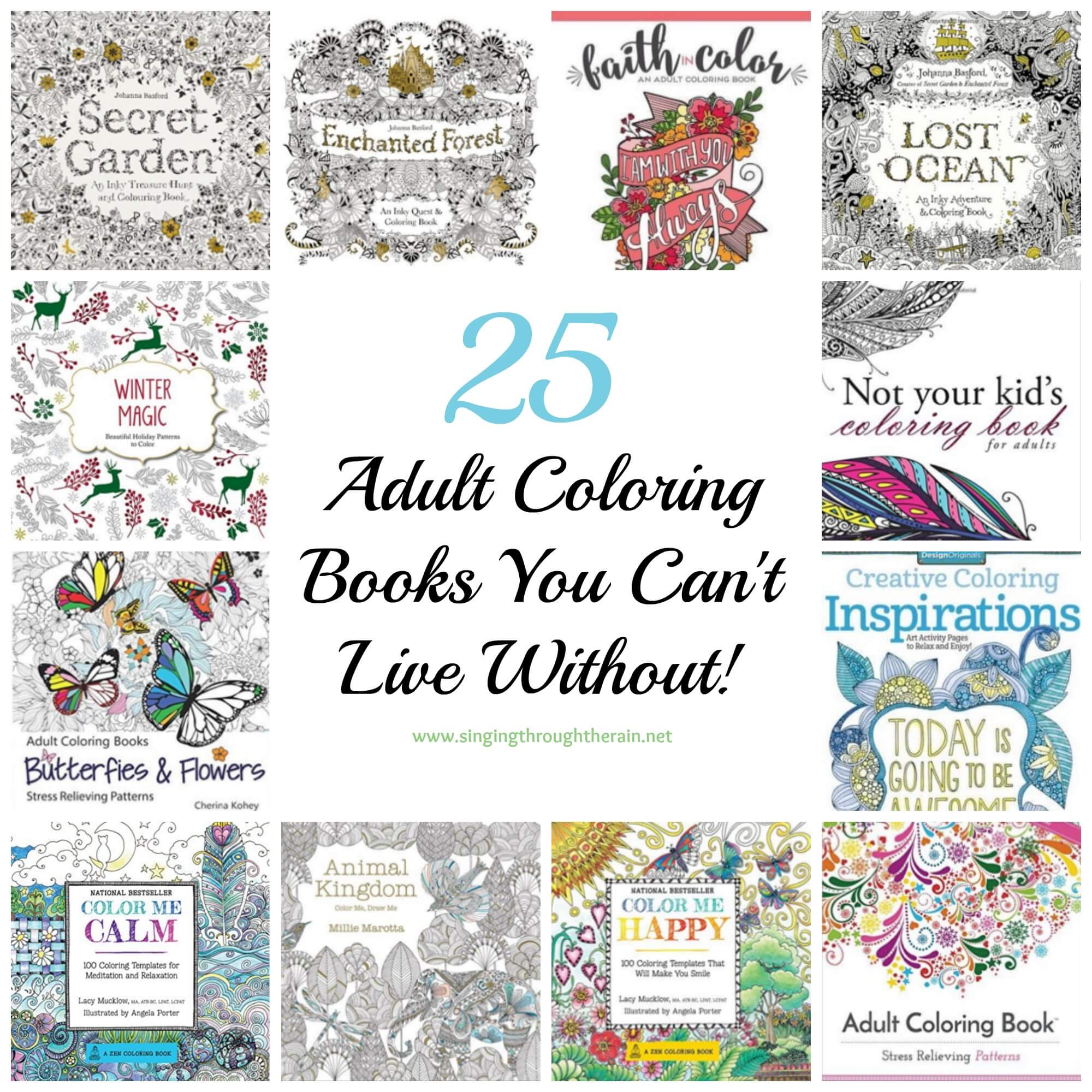 25 Adult Coloring Books You Can’t Live Without!