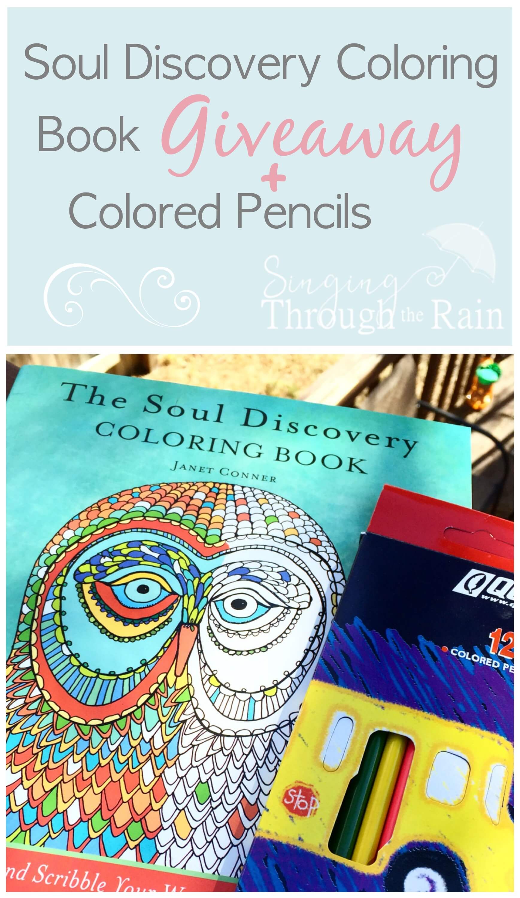 Soul Discovery Adult Coloring Book Giveaway Singing Through the Rain